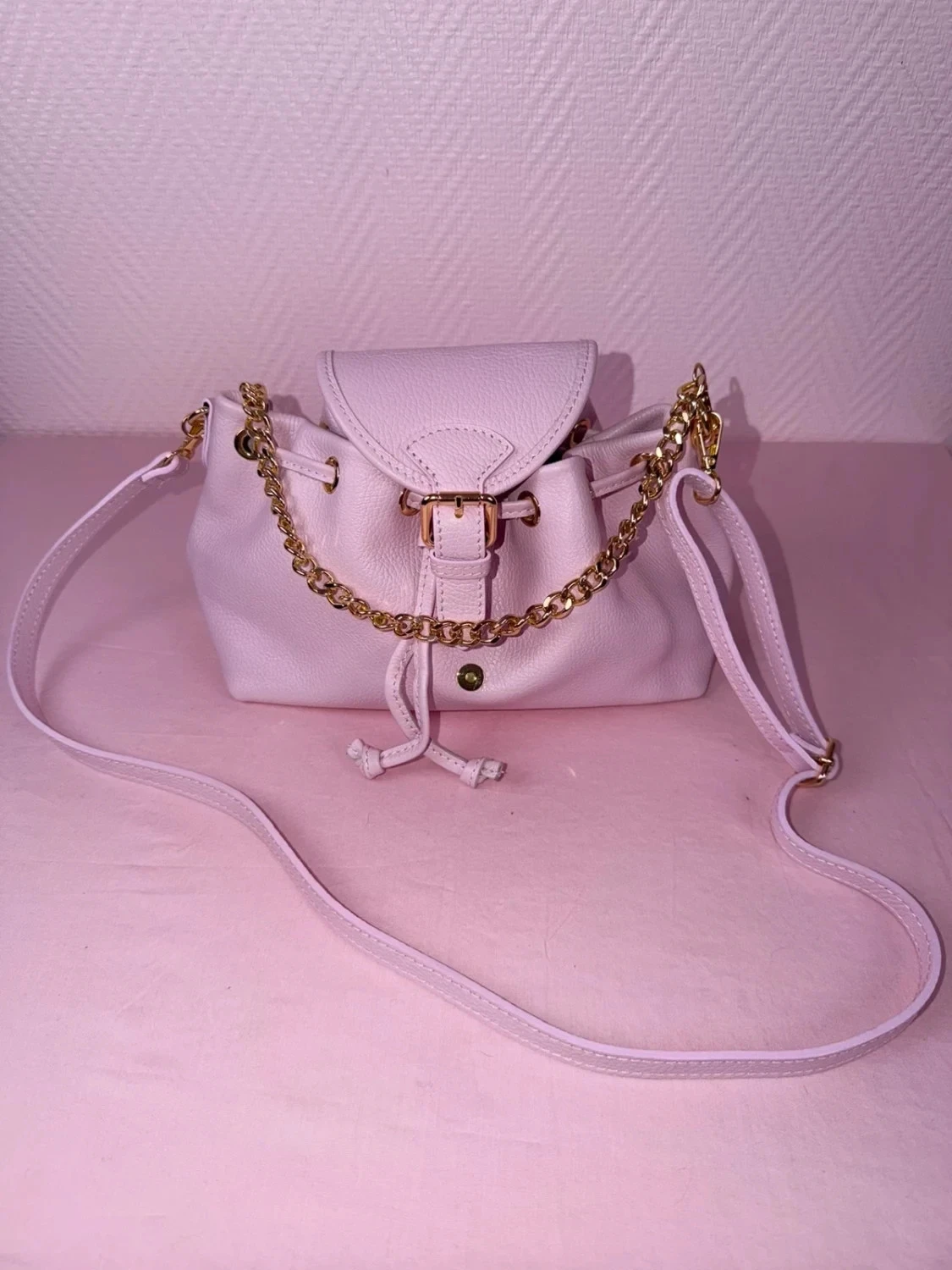 Sac vera Italy Sac en cuir véritable montila bois de rose